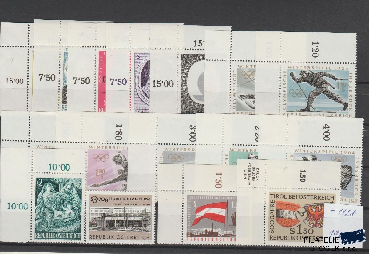 Rakousko známky ročníky 1963 NK