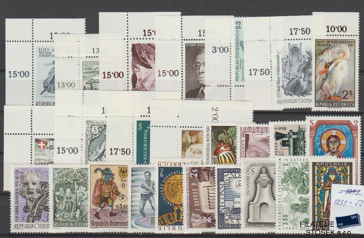 Rakousko známky ročníky 1967 NK