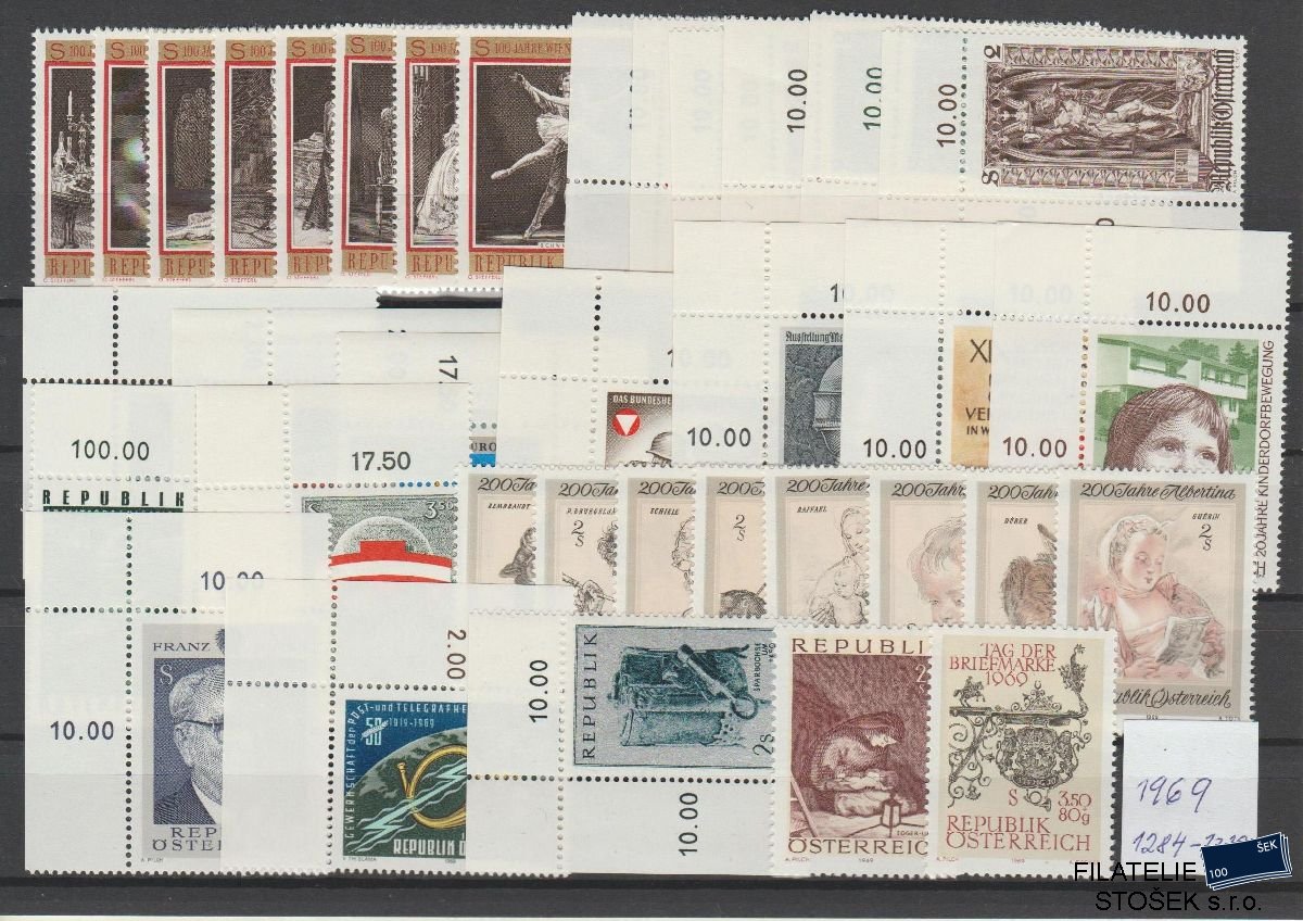 Rakousko známky ročníky 1969 NK