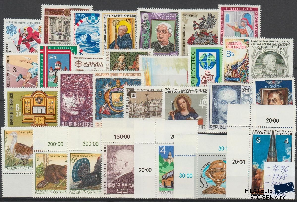 Rakousko známky ročníky 1982 NK