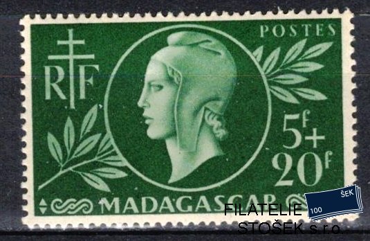 Madagascar známky 1944 Entraide fr.