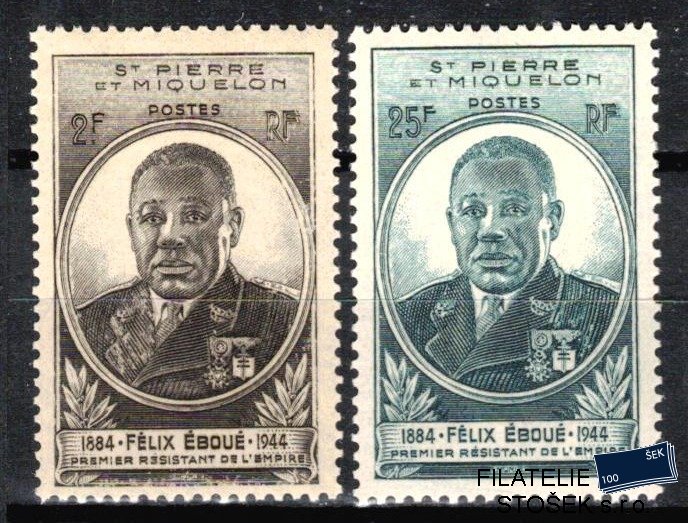 S.P.M. známky 1945 Felix Éboué