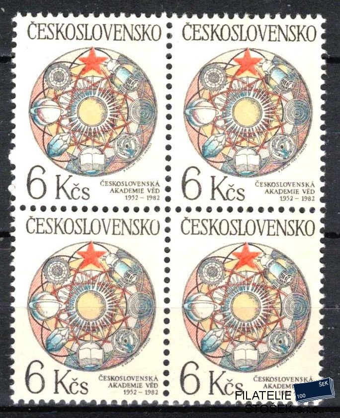 ČSSR známky 2560 Čtyřblok
