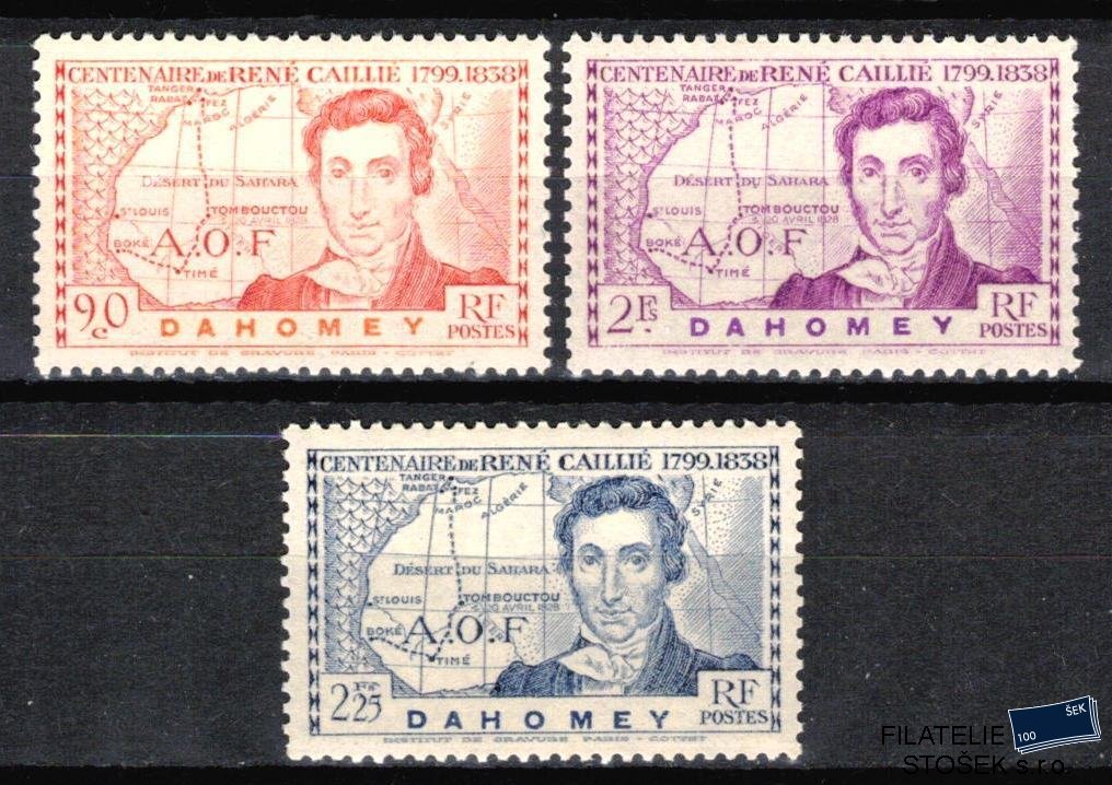 Dahomey známky 1939 René Caillé