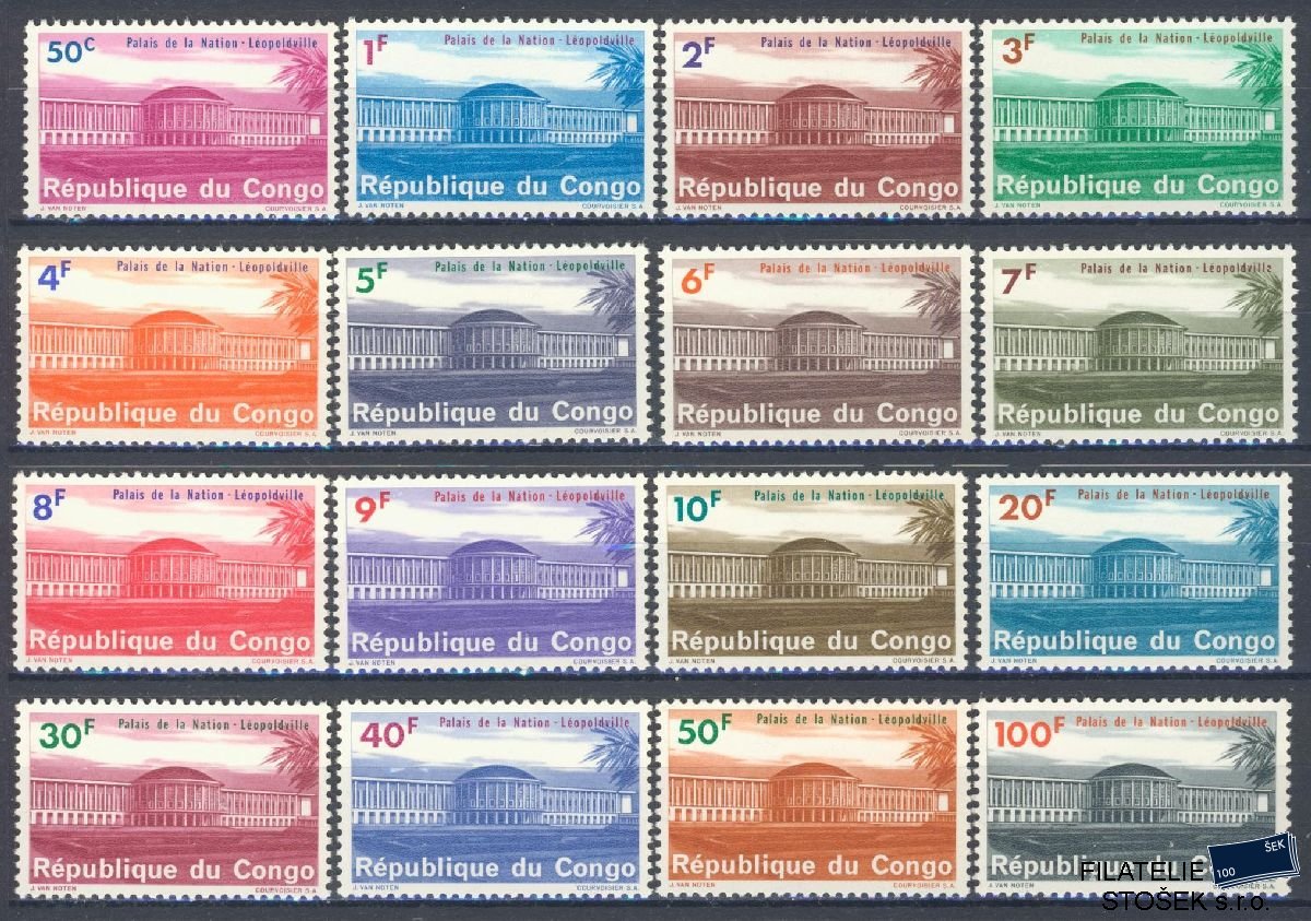 Congo Kinshasa známky Mi 191-206