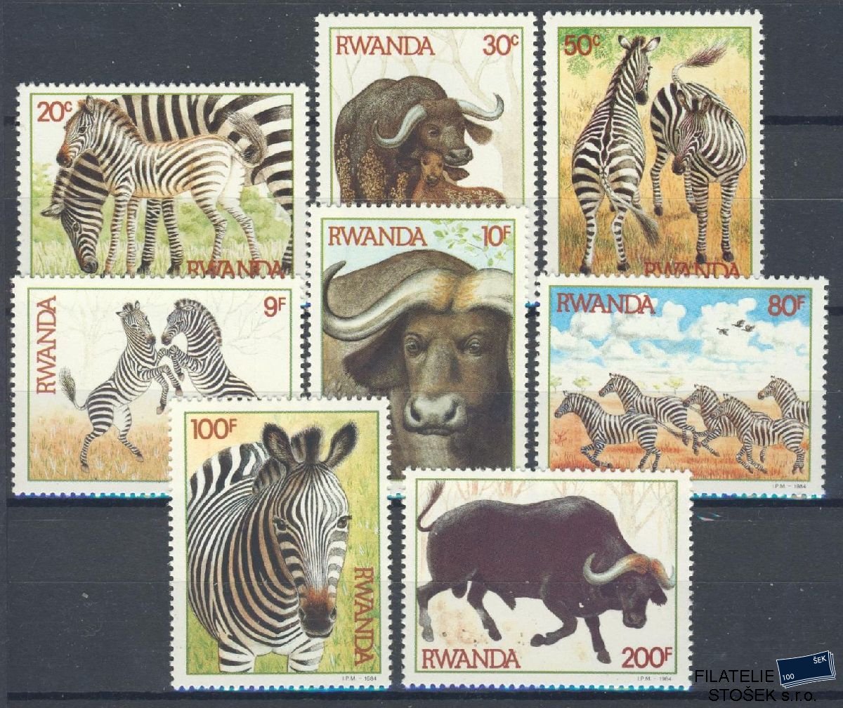 Rwanda známky Mi 1283-90
