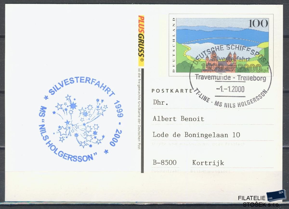 Lodní pošta celistvosti - Deutsche Schifpost - Nils Holgersson