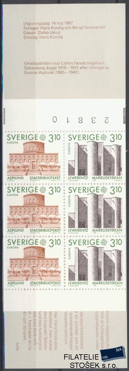 Švédsko známky Mi 1429-30 MH
