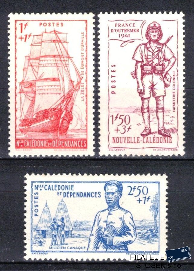 N.Calédonie známky 1941 Défense de l´Empire