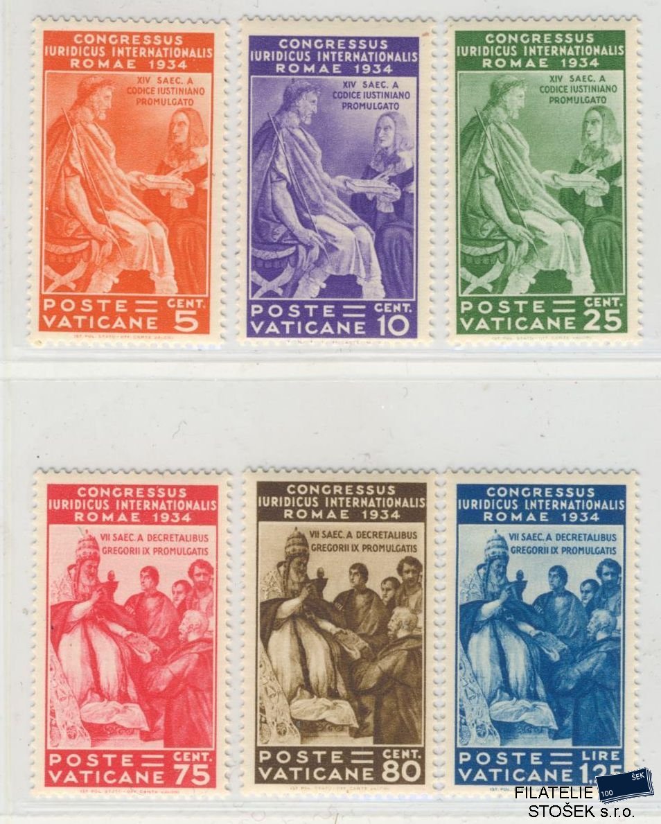 Vatikán známky Mi 45-50