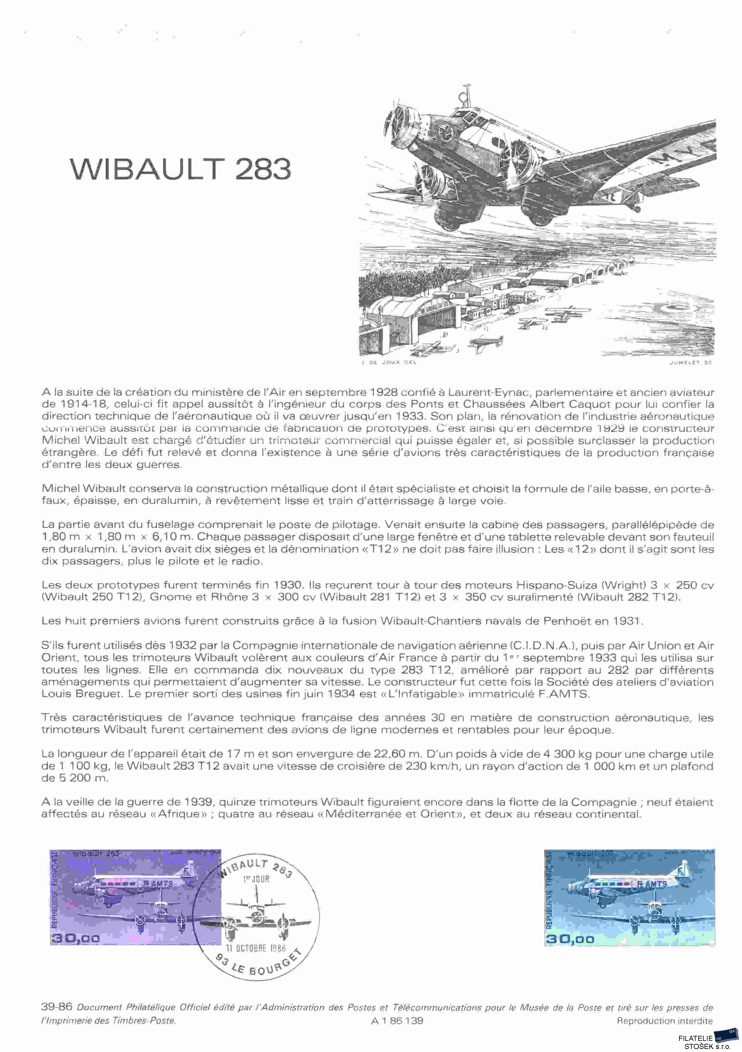 Francie známky Mi 2579 dokument pošty