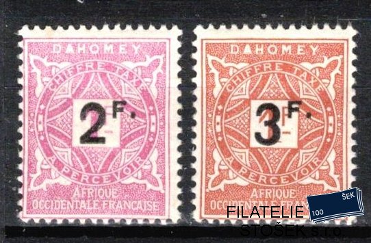 Dahomey známky Yv TT 17-18