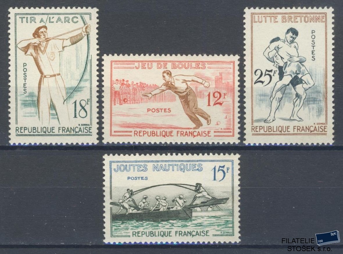 Francie známky Mi 1197-1200