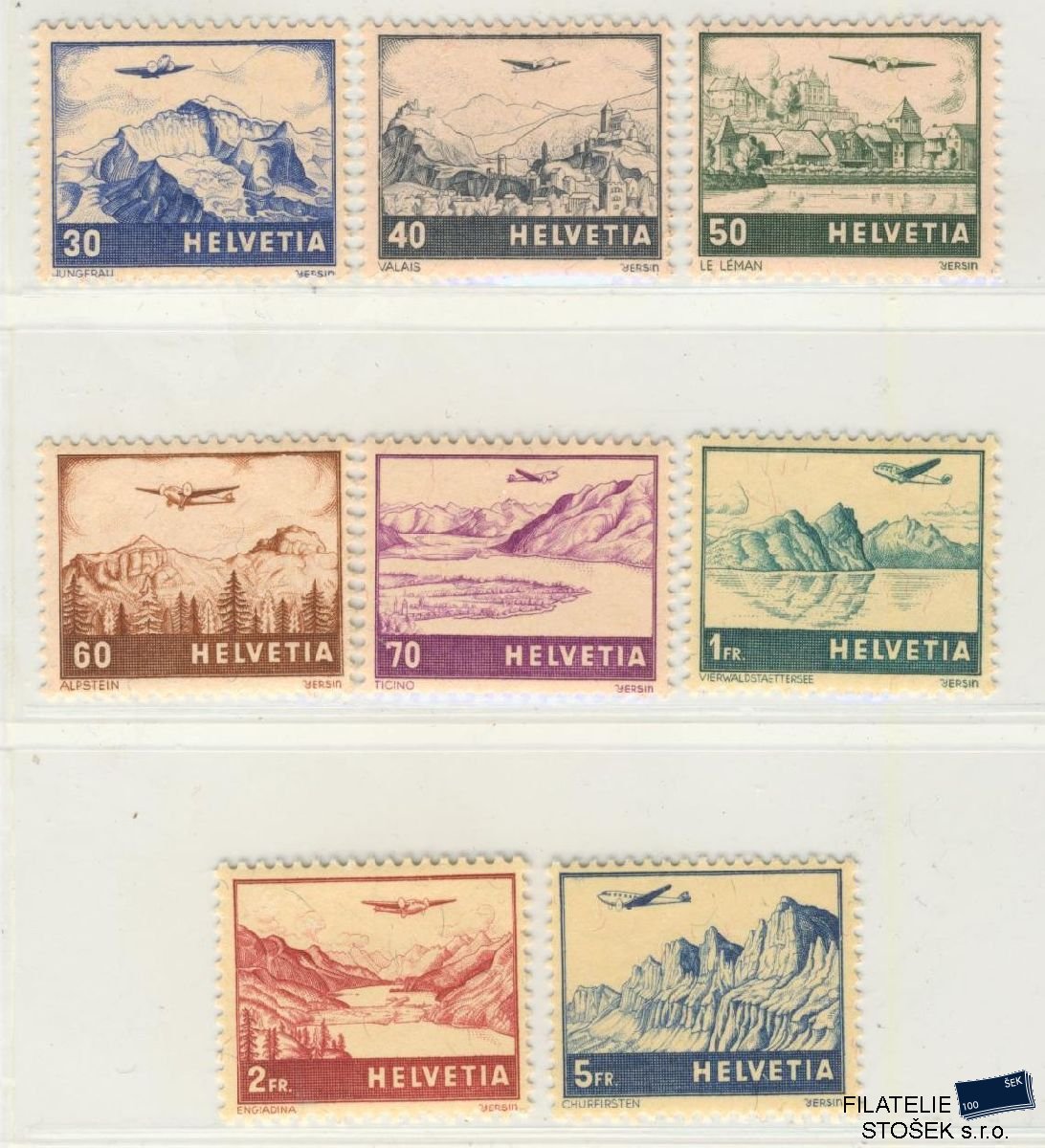 Švýcarsko známky Mi 287-94