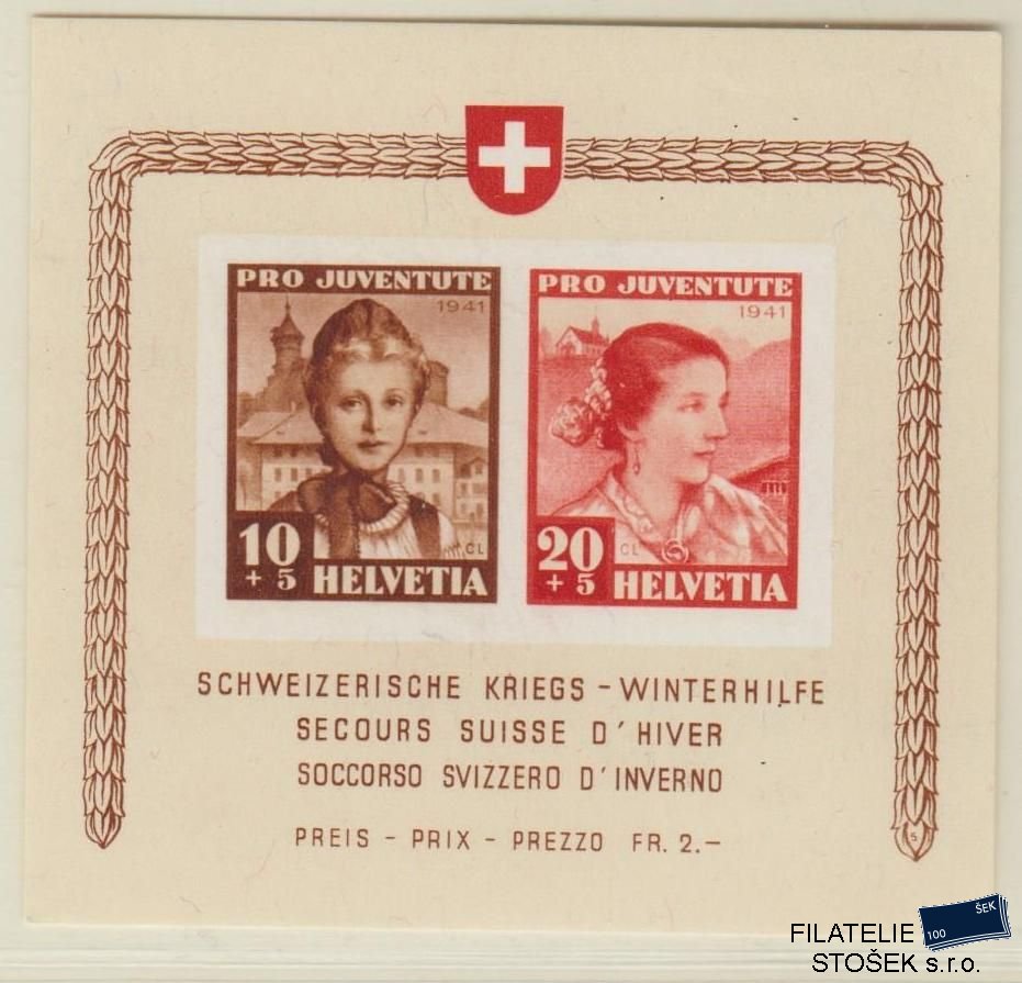 Švýcarsko známky Mi Blok 6