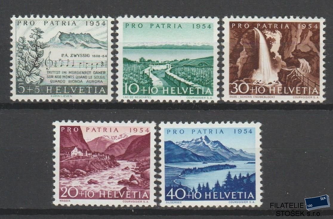 Švýcarsko známky Mi 597-601