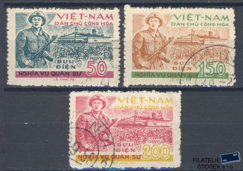 Vietnam známky Mi D 26-28