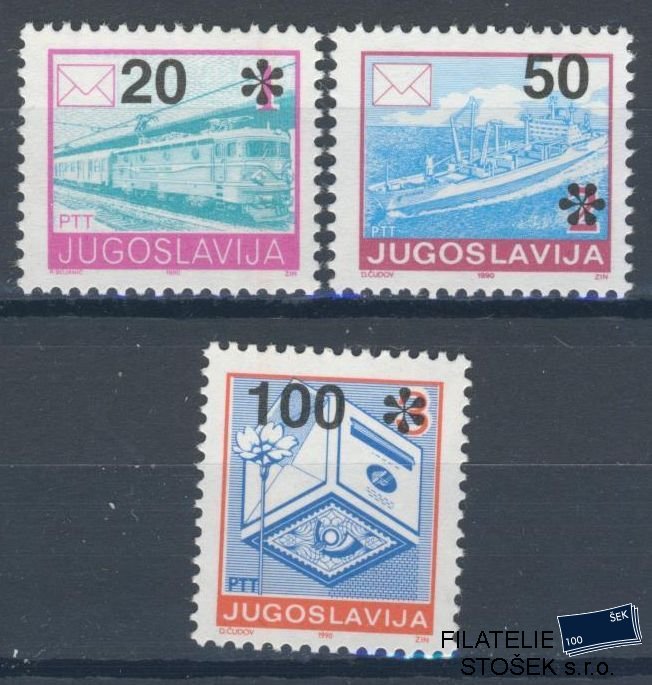 Jugoslávie známky Mi 2556-58