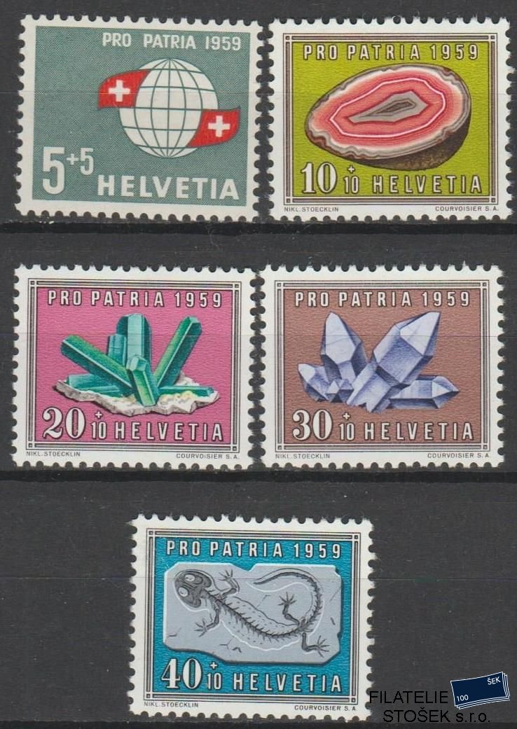 Švýcarsko známky Mi 674-78