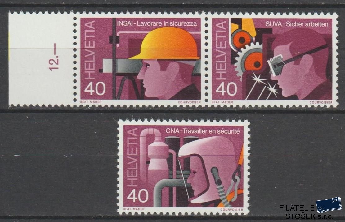Švýcarsko známky Mi 1134-36