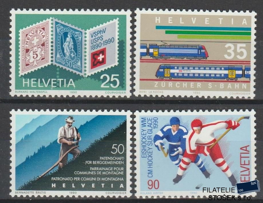 Švýcarsko známky Mi 1409-12