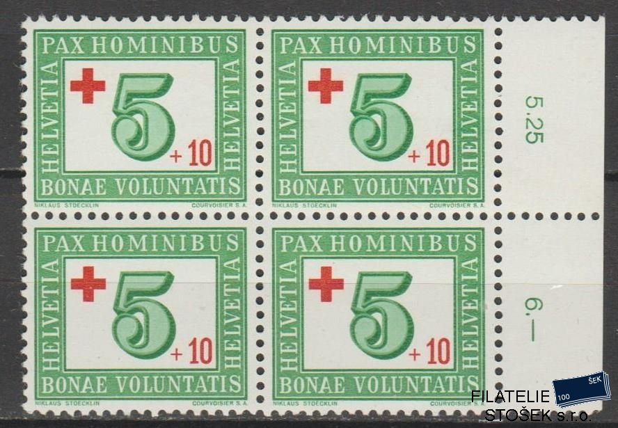 Švýcarsko známky Mi 464 4 Blok