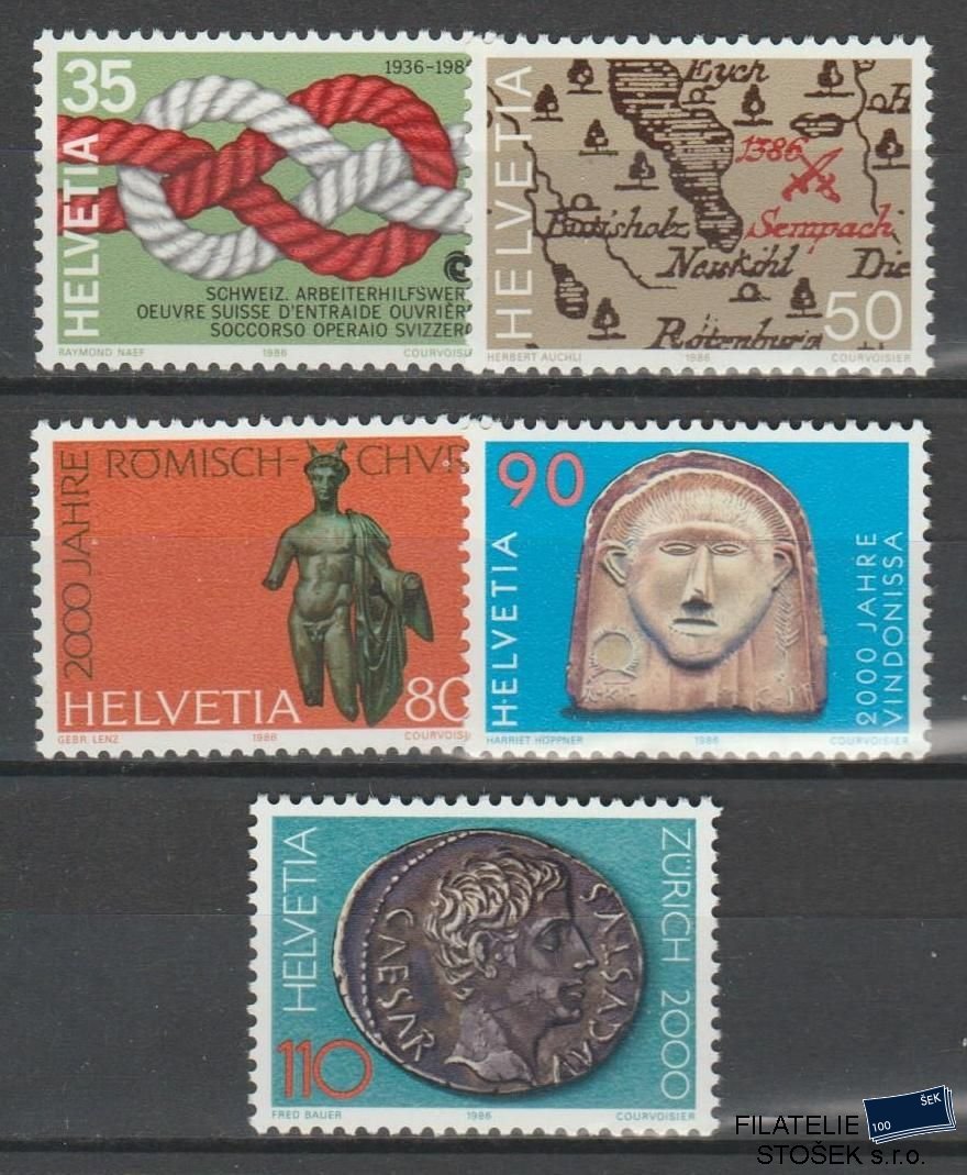 Švýcarsko známky Mi 1308-12