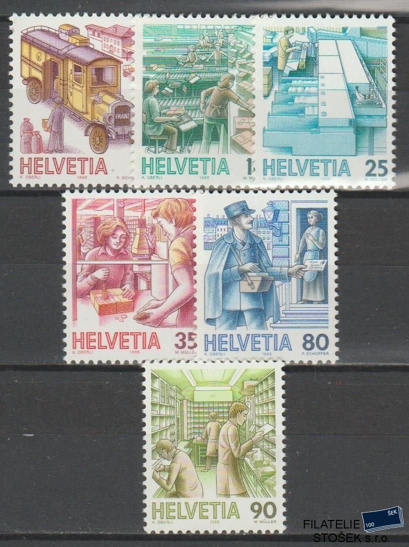 Švýcarsko známky Mi 1321-26