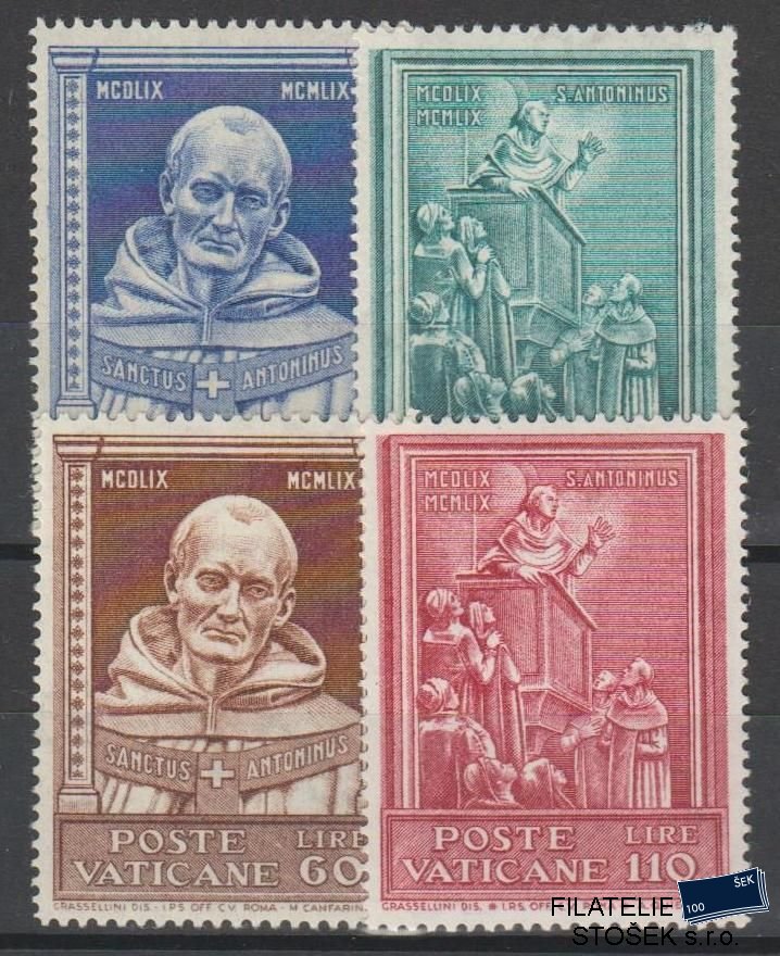 Vatikán známky Mi 334-37