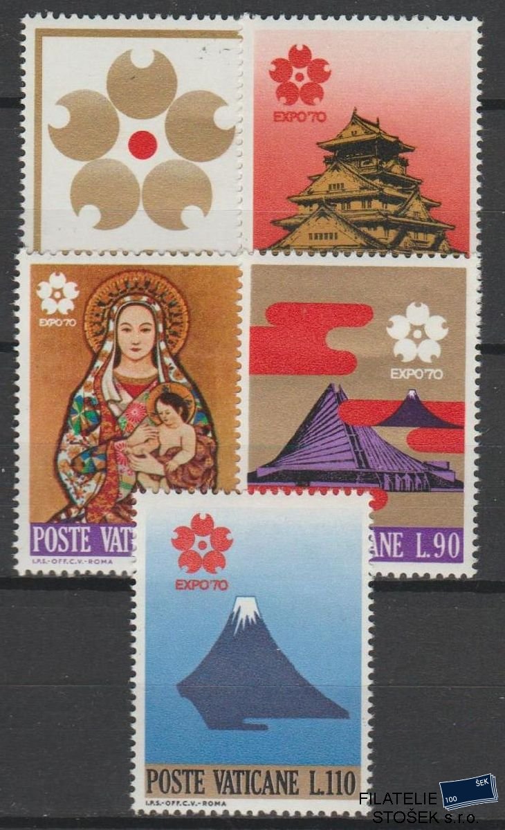 Vatikán známky Mi 556-60