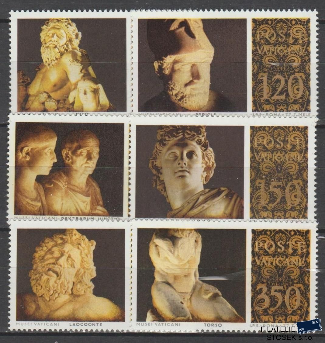 Vatikán známky Mi 705-10