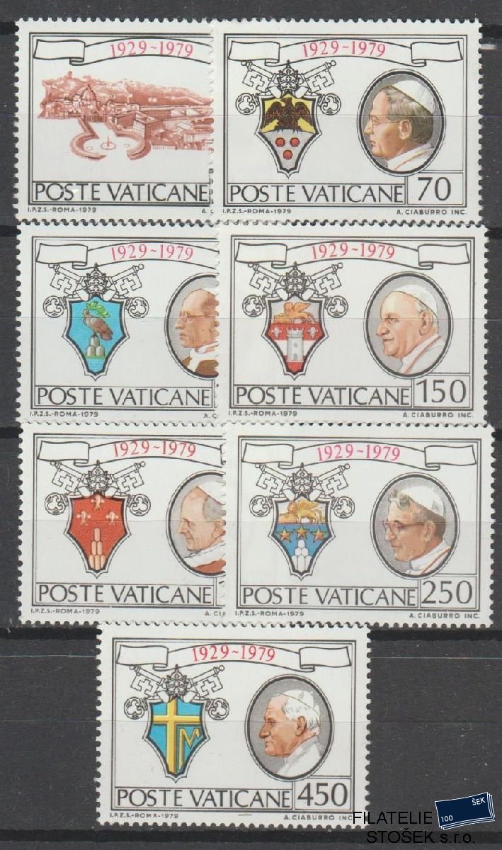 Vatikán známky Mi 748-54
