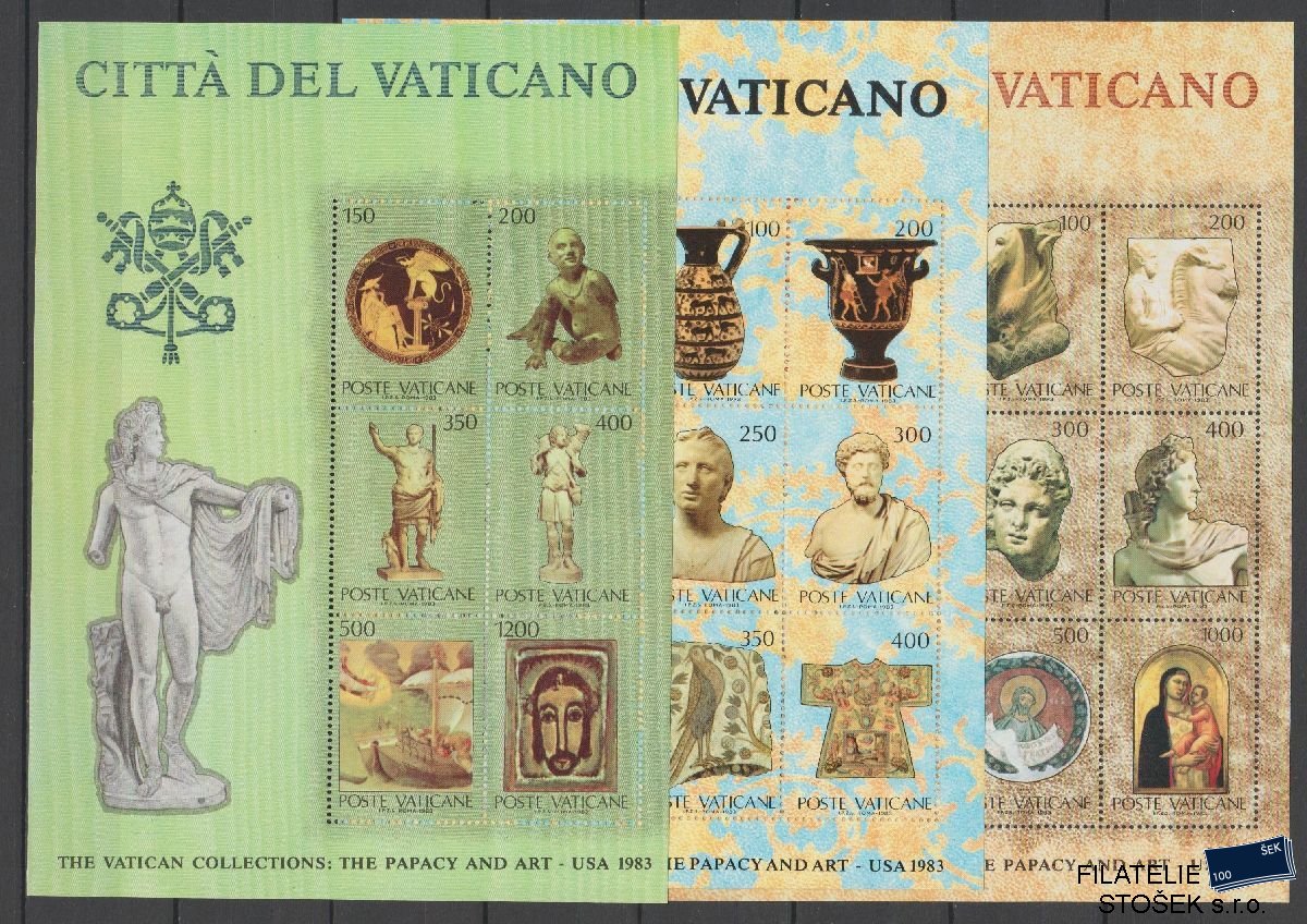 Vatikán známky Mi Blok 4-7
