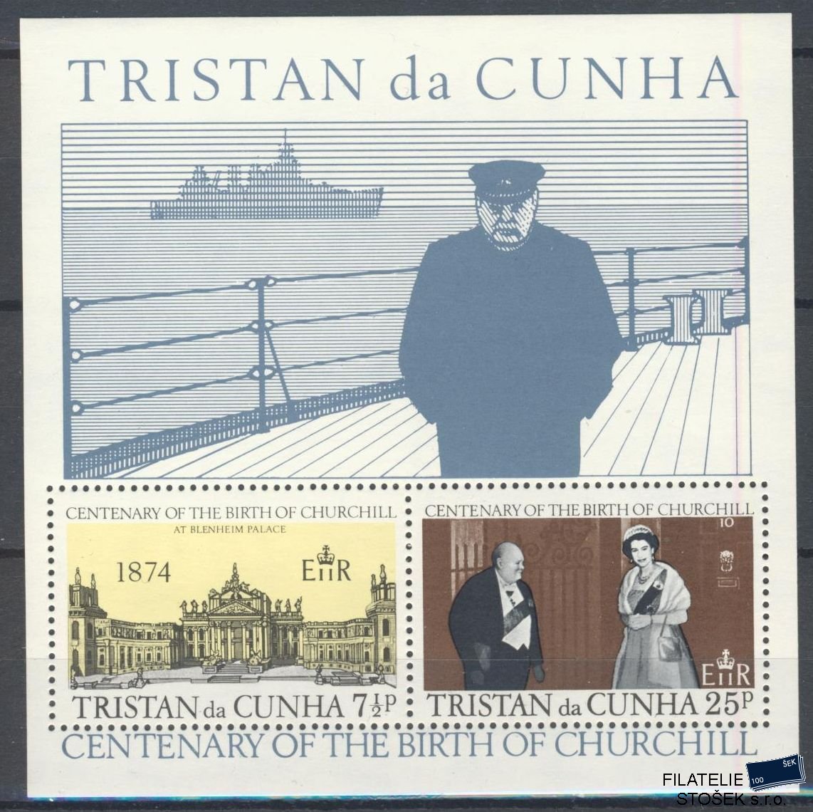 Tristan da Cunha známky Mi Blok 3