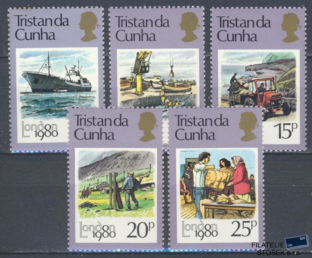 Tristan da Cunha známky Mi 274-78