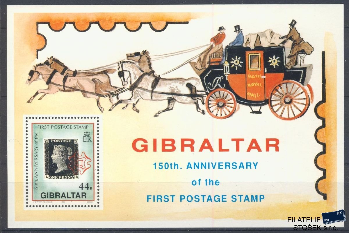 Gibraltar známky Mi Blok 15