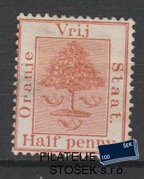 Oranje Staat známky Mi 10 - KVP papír