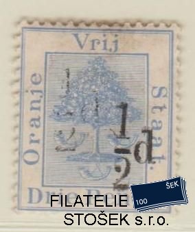 Oranje Staat známky Mi 18 Dvojitý tisk