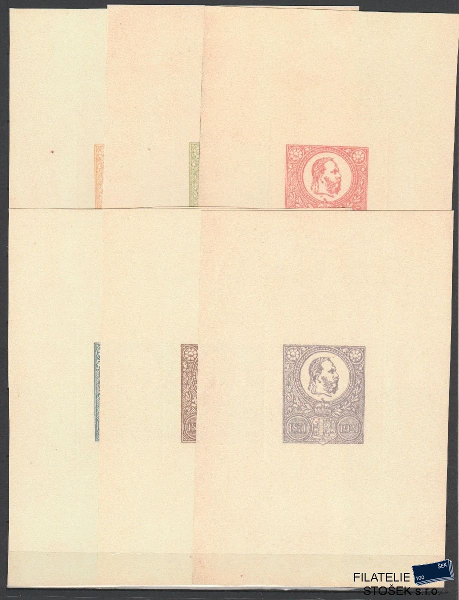 Maďarsko známky Mi 1-6 Reprint tisk na křídě