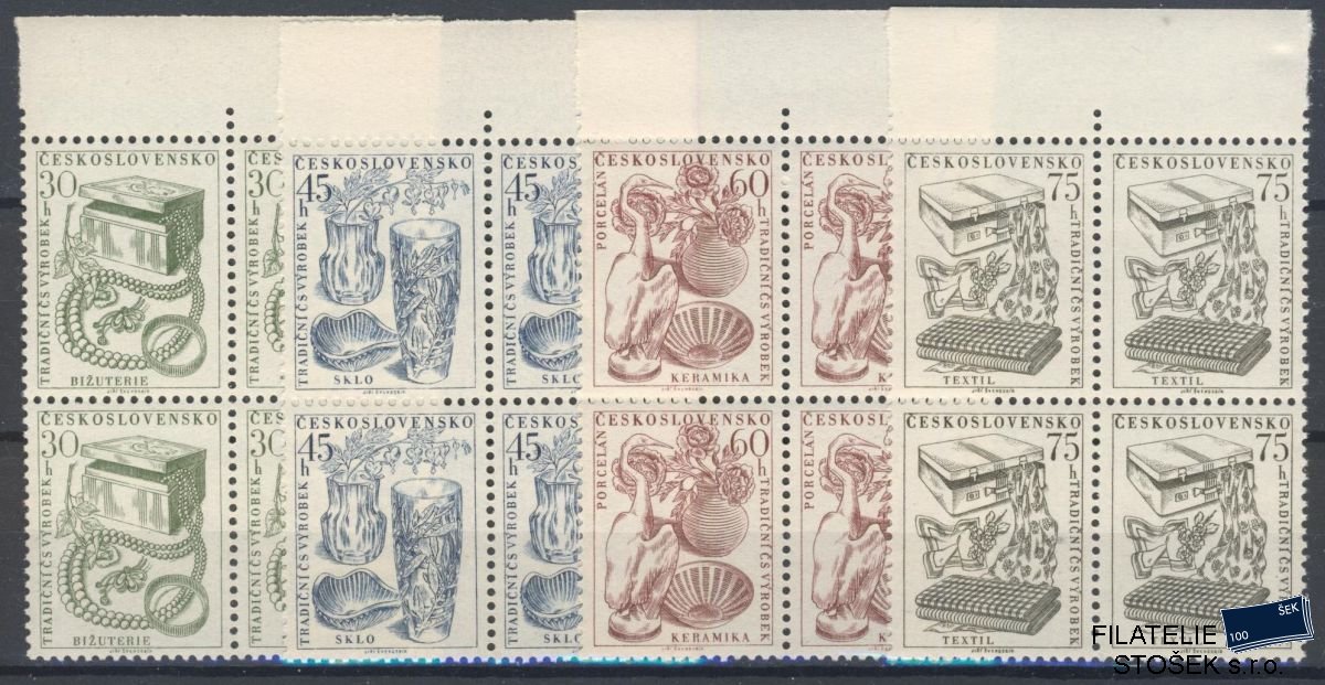 ČSSR známky 877-80 Čtyřbloky krajové