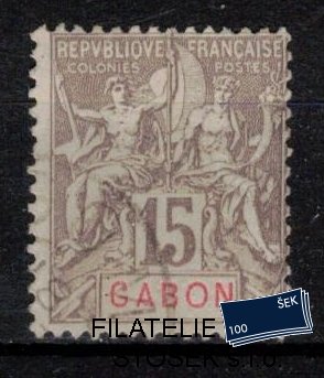 Gabon známky Yv 21