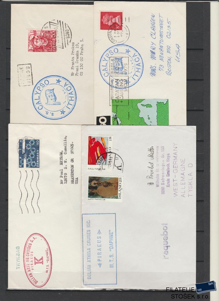 Lodní pošta celistvosti - Evropa