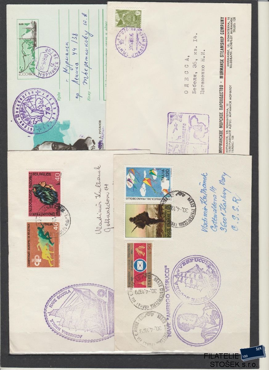 Lodní pošta celistvosti - SSSR, Itálie