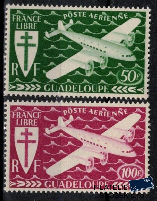 Guadeloupe známky 1941-5 Londres PA