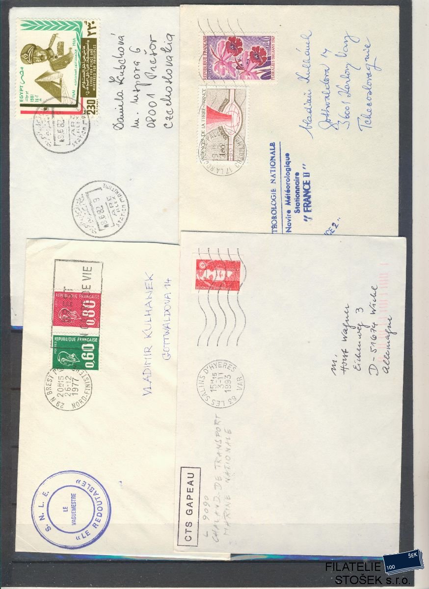 Lodní pošta celistvosti - Francie
