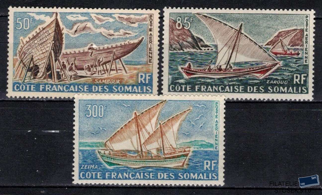 Cote des Somalis známky Yv PA 38-40