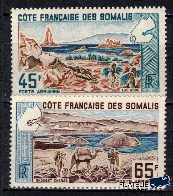 Cote des Somalis známky Yv PA 43-4