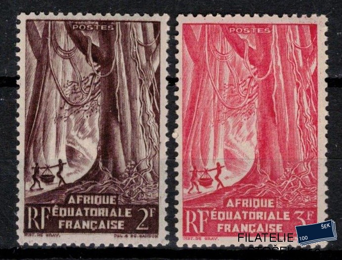 Afrique équatoriale známky Yv 217-8 Sestava známek