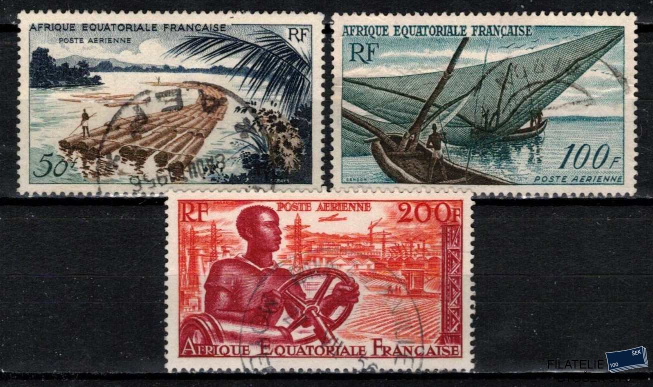 Afrique équatoriale známky Yv PA 58-60