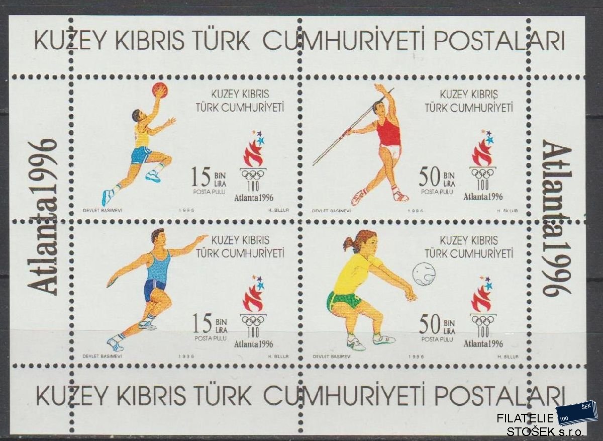 Turecký Kypr známky Mi Blok 16